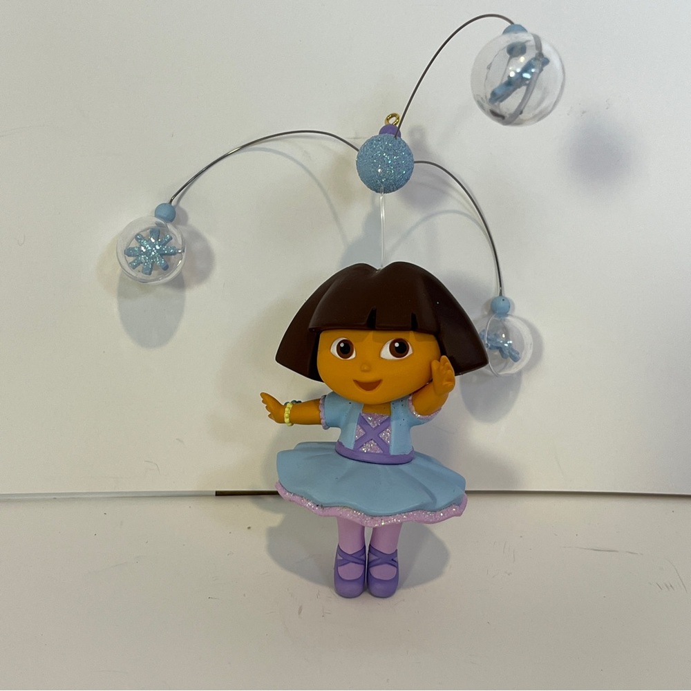 2007 Dora The Explorer Christmas Tree Ornament Ballet Ballerina AG Heirloom VTG